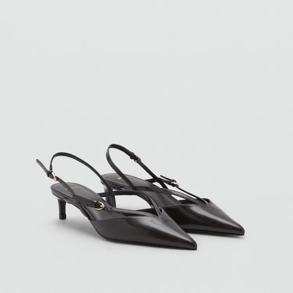Mango Shoes - Mango KITTEN-HEELED STRAPPY SHOES